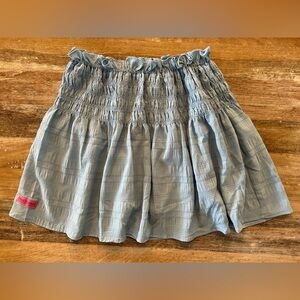 Simply Southern Light Blue Smocked Skort / Skirt, Size Medium, NWT